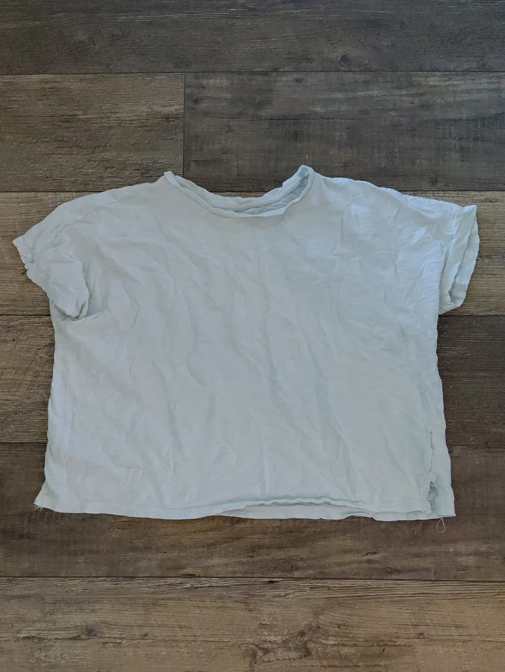 Dolman-Sleeve Crewneck Tee in Slub